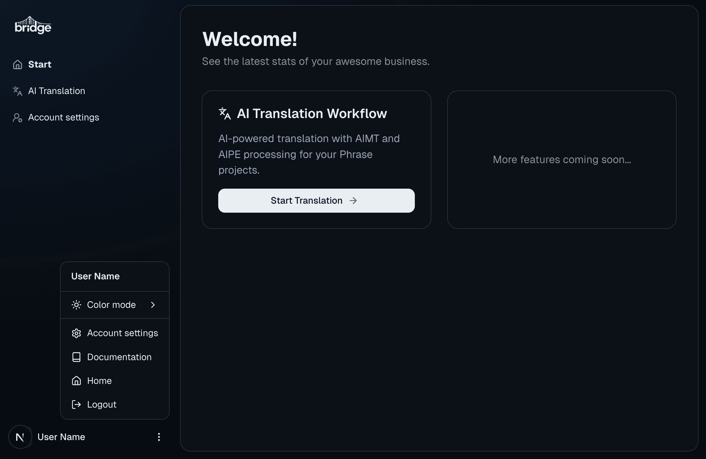 Edit Perfectly app preview (dark mode)